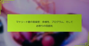 マドリード夏の音楽祭：多様性、プログラム、そしてお祭りの雰囲気